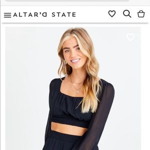 Black Cropped Top from Altar’d State
